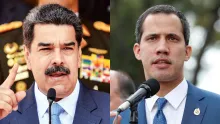 Nicolás Maduro y Juan Guaidó.