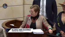 Ministra Gloria Inés Ramírez, ministra de Trabajo