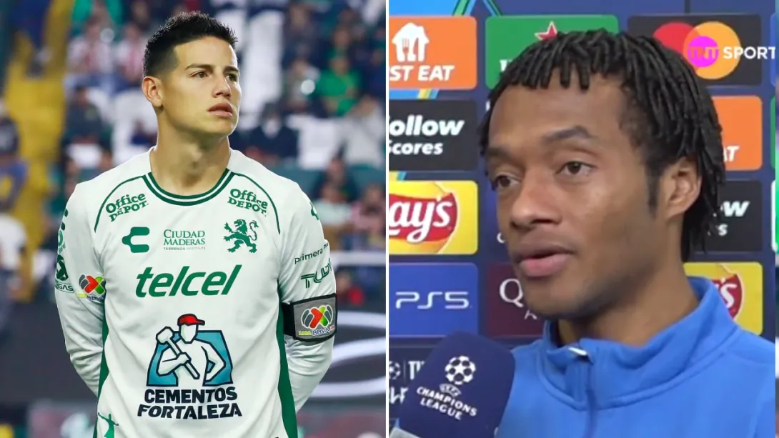 Juan Guillermo Cuadrado le envió mensaje a James Rodríguez.