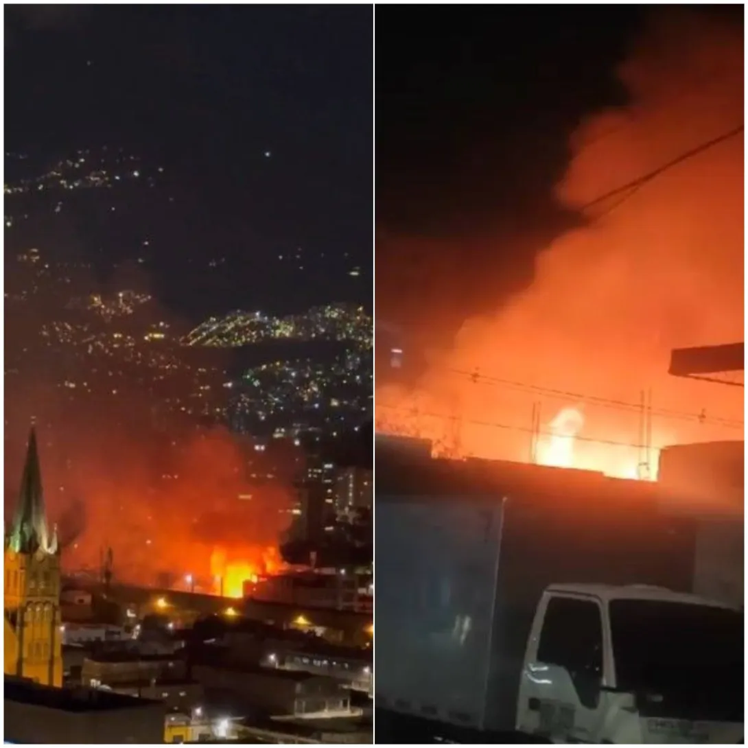 Emergencia por incendio en Medellín