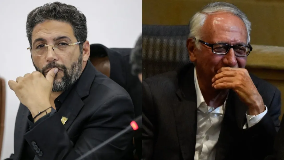 De izquierda a derecha: Agmeth Escaf y Guillermo Alfonso Jaramillo.