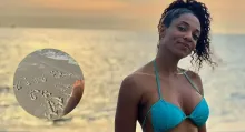 Nina Caicedo compartió en redes sociales algunas fotos y videos disfrutando de la playa em buena compañía. Aumentan los rumores de que tiene pareja.