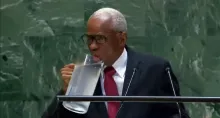 Presidente de Haití, Edgard Leblanc Fils, y su viral momento en la ONU cuando fue a tomar agua de una jarra: video es viral en redes