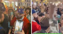 Manuel Turizo fue multado en Madrid, España, luego de cantar en plena calle mientras promocionaba su canción. La policía le llegó al lugar.