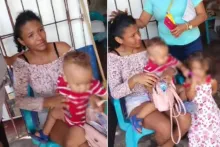 En Magdalena, una madre encaró a mujer que le iba a robar a su bebé cuando caminaba por un parque. La mamá no se dejó quitar a la niña.