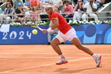 Rafael Nadal jugará su última copa Davis en noviembre de 2024 en Málaga (España). Ese será el último torneo como tenista profesional.  (Photo by Miguel MEDINA / AFP)