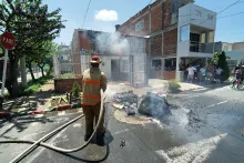 Tras lo ocurrido, Leidy Reyes, la dueña de la casa en la que vivían Campo y su esposa, lamentó las afectaciones causadas a la vivienda.