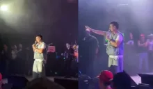 Pipe Bueno se alteró en pleno show que dio.