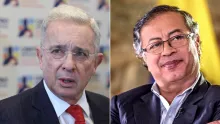 Álvaro Uribe y Gustavo Petro.