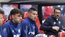 El colombiano fue convocado para el duelo contra Alavés, pero no participó en el juego.