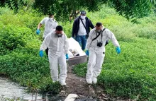 Sitio donde hallaron a un hombre dentro de una nevera sin vida en Soledad.