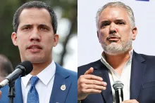 Juan Guaidó e Iván Duque.