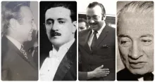 Misael Pastrana Borrero, José Eustasio Rivera, Jorge Villamil y Rafael Azuero Manchola.