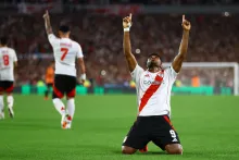 Miguel Ángel Borja volvió a marcar con la camiseta de la River Plate