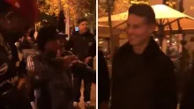 James fue sorprendido en calles de Madrid