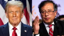 Donald Trump y Gustavo Petro