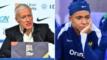 Didier Deschamps y Kylian Mbappé.