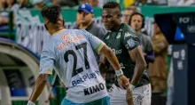 Deportivo Cali se puso en ventaja al 31'. Balón en profundidad para Viáfara, pero Jaguares empató por un penal y al final del partido volvió a marcar.