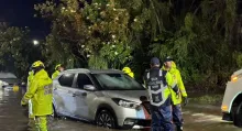 Fuertes lluvias que se presentaron en tarde y noche del 6 de noviembre ocasionaron emergencias en Autopista Norte que se extendieron hasta la madrugada.