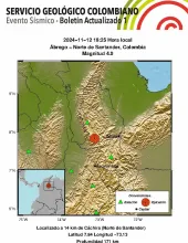 SGC reportó fuerte sismo en Norte de Santander