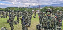 Imagen de referencia sobre soldados que garantizan la seguridad en Colombia.