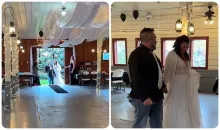 La mujer se sorprendió al ver que el lugar donde se iba a casar estaba prácticamente vacío.