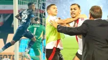 El jugador colombiano fue clave para el triunfo de Independiente Rivadavia por 2-1.