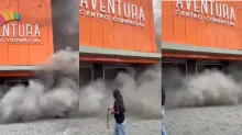 Incendio en el centro comercial Aventura de Medellín.