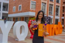 Valeria Díaz González, la joven que obtuvo el mejor puntaje a nivel nacional en las pruebas Saber 11 en 2024, entre más de 600 mil estudiantes del calendario A.