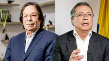 César Lorduy y Gustavo Petro.