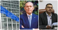 Unión Europea y los presidentes Senado y Cámara, Efraín Cepeda y Jaime Raúl Salamanca.