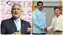 El expresidente Iván Duque arremetió contra Juan Manuel Santos por sus críticas al Gobierno por postura con Nicolás Maduro.