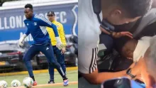 Agresión a Iván Arboleda, de Millonarios, quedó en video.