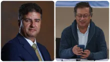 Jhon Jairo Berrío y Gustavo Petro.