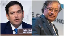 Marco Rubio y el presidente de Colombia, Gustavo Petro.