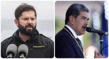 Gabriel Boric y Nicolás Maduro