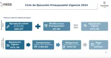 Ejecución presupuestal en 2024.