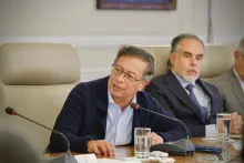 Gustavo Petro, presidente de Colombia y Armando Benedetti, jefe de despacho