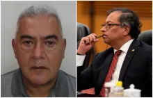 Presidente, Gustavo Petro, y Diego Marín, alias Papá Pitufo.