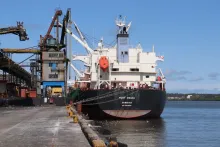 Desolado permanece el muelle 13 en la sociedad portuaria de Buenaventura que tiene suspendida su operación. 100 trabajadores permanecen a la espera de las decisiones judiciales para reanudar las actividades mientras tanto varios miles de toneladas de fertilizantes y maíz para uso industrial permanecen retenidas en sus bodegas.