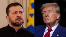 Volodimir Zelenski y Donald Trump