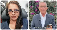 Deyanira Gómez y Álvaro Uribe.