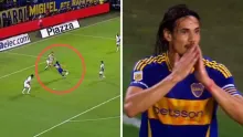 Cavani tuvo otro fallo con Boca, esta vez ante Rosario Central.