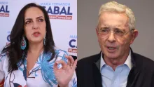 María Fernanda Cabal y Álvaro Uribe.