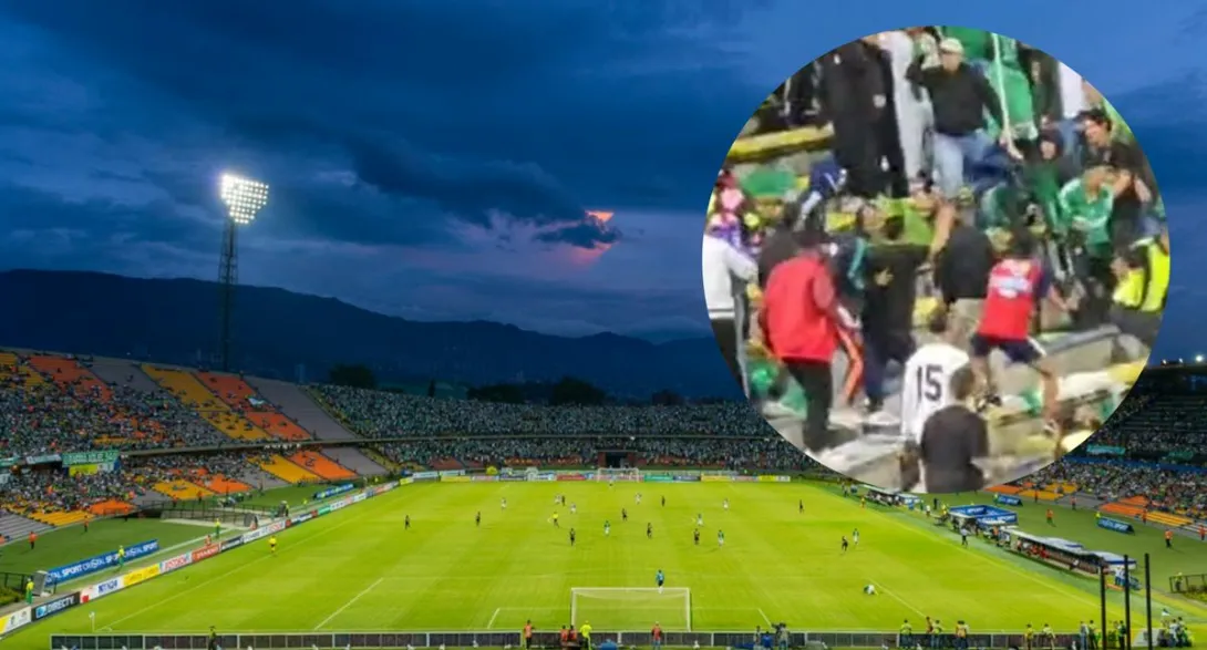 Algunos hinchas de Atlético Nacional y Junior de Barranquilla protagonizaron una delicada situación en el estadio Atanasio Girardot que dejó heridos.