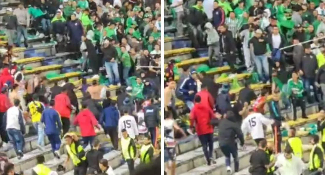 En los disturbios durante el partido de Nacional vs Junior, un hincha sufrió una grave herida en el abdomen que dejó sus órganos expuestos.