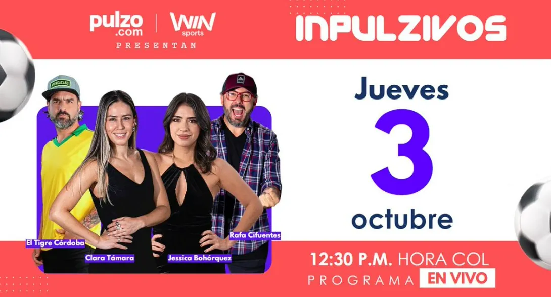 Inpulzivos por Pulzo y Win Sports en vivo: Junior en Copa Colombia, Champions League, Jhon Jáder Durán, Selección Colombia y más