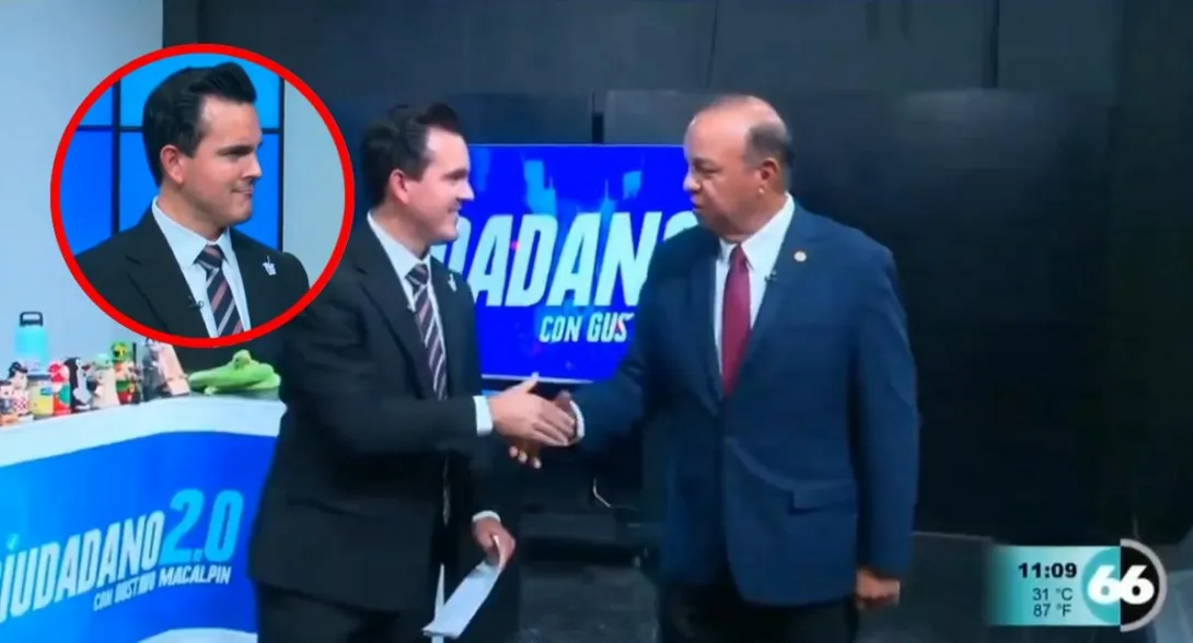 Despiden al periodista Gustavo Macalpin en vivo durante noticiero del Canal 66, el director Luis Arnoldo Cabada le dio la noticia en vivo: video es viral