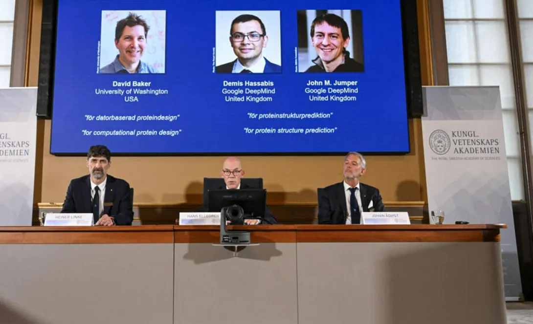 David Baker y el dúo Demis Hassabis y John M. Jumper fueron premiados con el Nobel de Química por sus avances en el estudio de las proteínas.