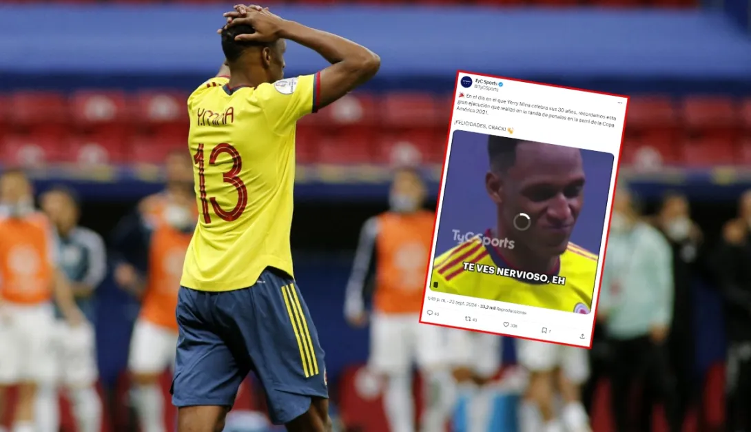 Yerry Mina cumpleaños: TyC Sports (Argentina) se burló con video y causó revuelo | Cuántos años cumplió Yerry Mina y dónde juega.